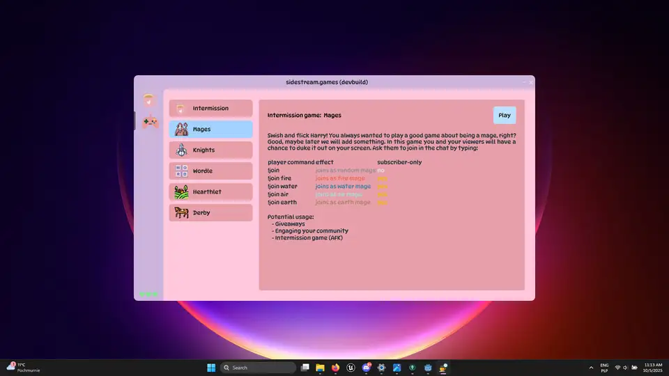 Sidestream Games screenshot 1