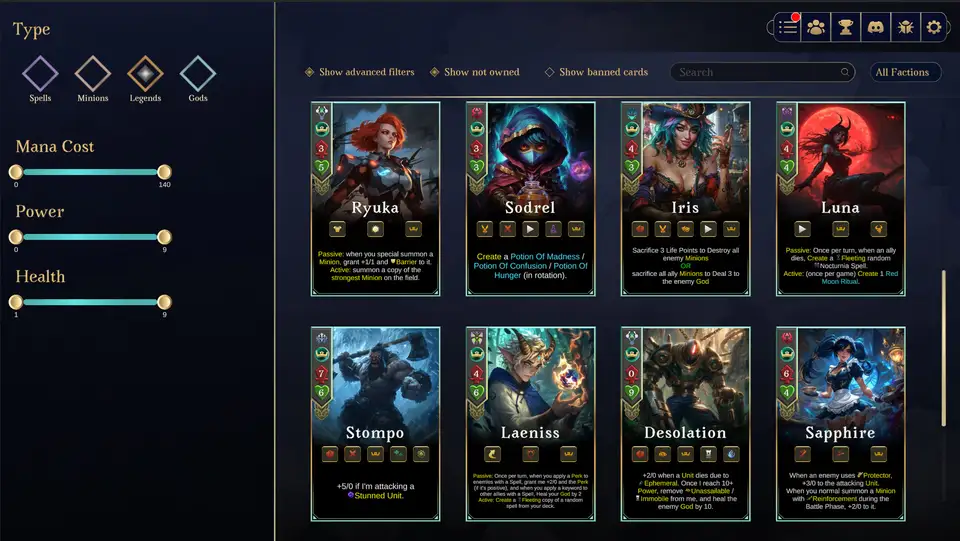 Ariokan - create your cards, break the Meta screenshot 5