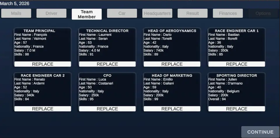 Racing Manager screenshot 2