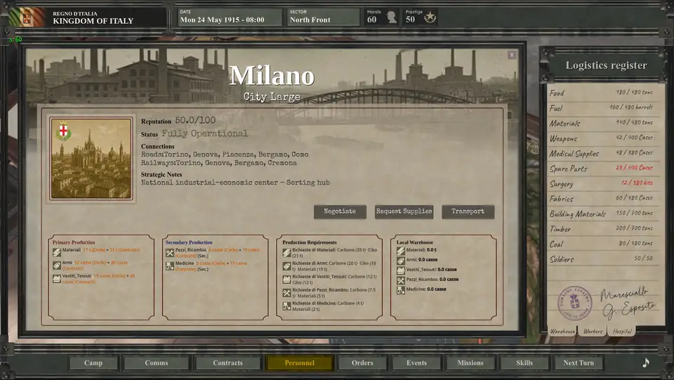 Italia 1915–1918 : Great War Logistics screenshot 6