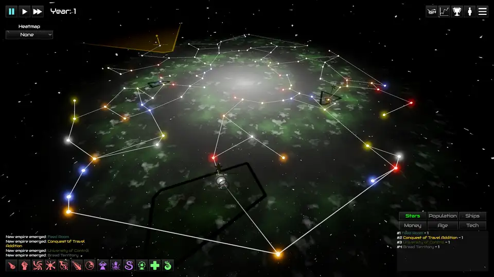 GalactiWar - Empire Simulator screenshot 2