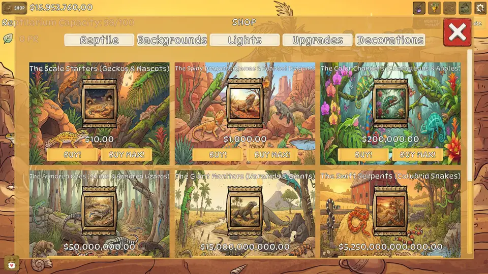 Reptilarium screenshot 2