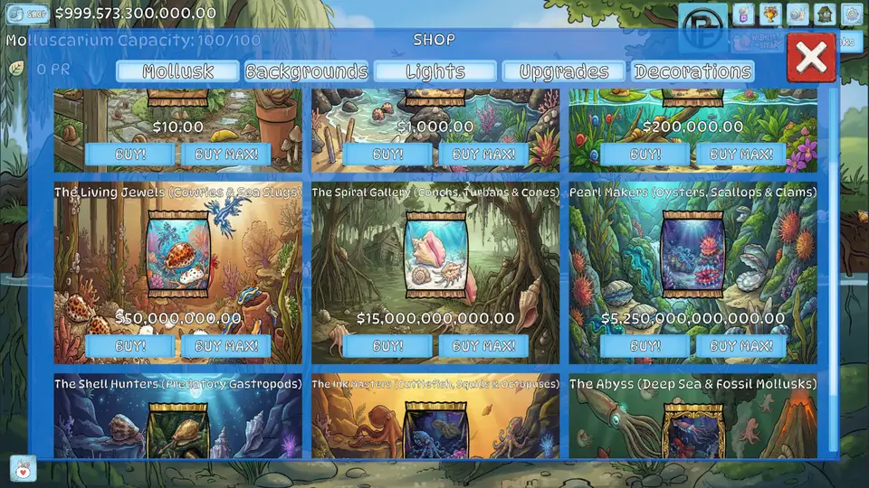 Molluscarium screenshot 1