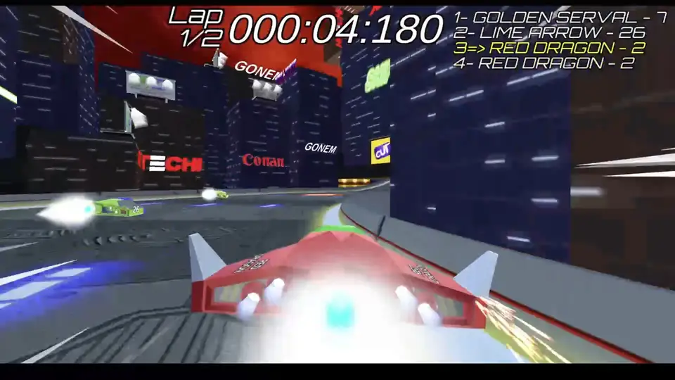 VORTEX-G: Anti-Gravity Racing & Track Editor screenshot 1