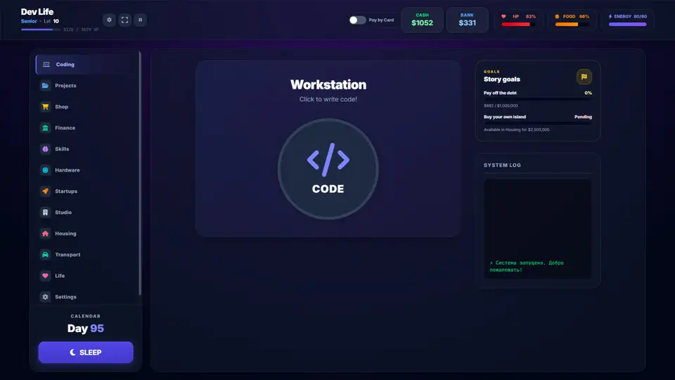Dev Life: Tap & Code screenshot 1