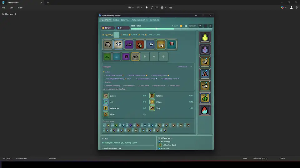 Type Hatcher screenshot 1