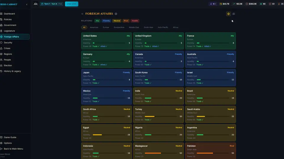 Crisis Cabinet screenshot 1
