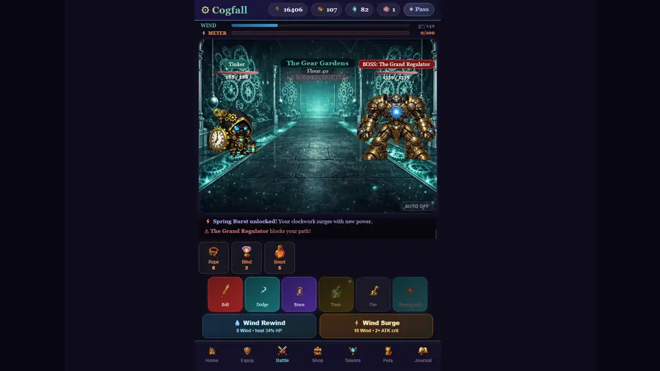 Cogfall screenshot 1