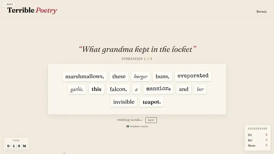 Terrible Poetry screenshot 4