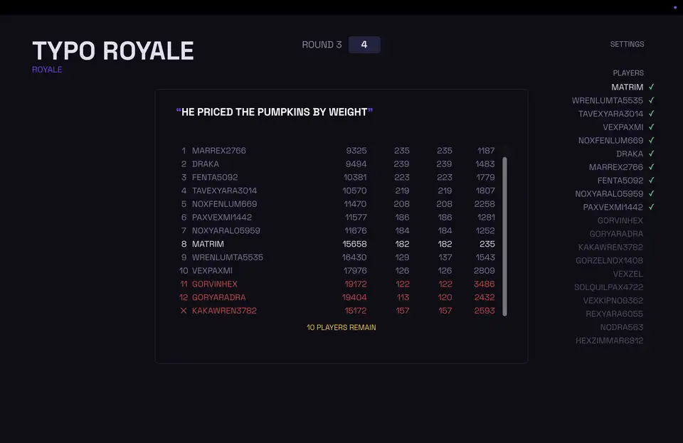 Typo Royale screenshot 2