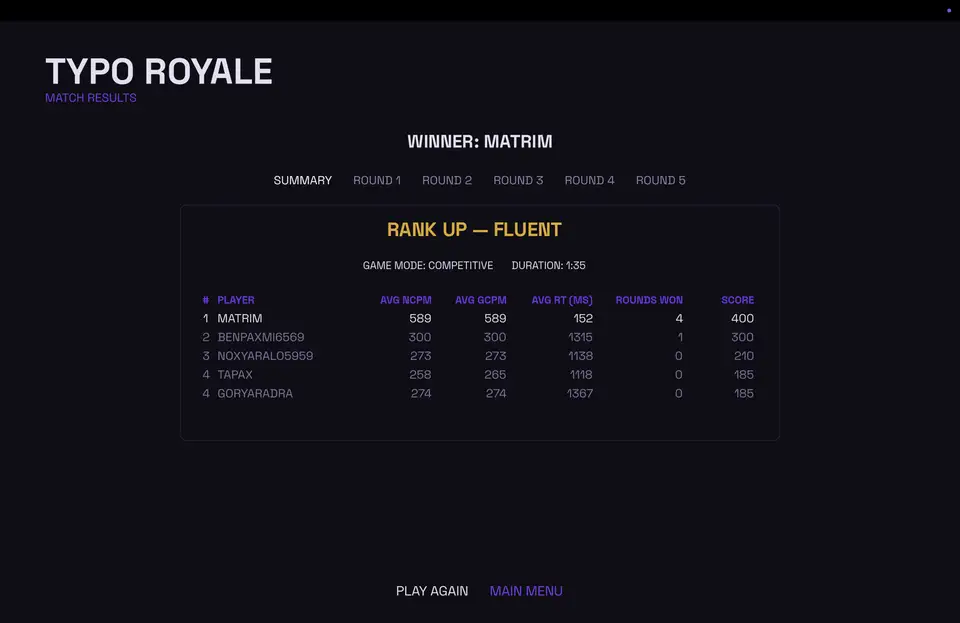 Typo Royale screenshot 4