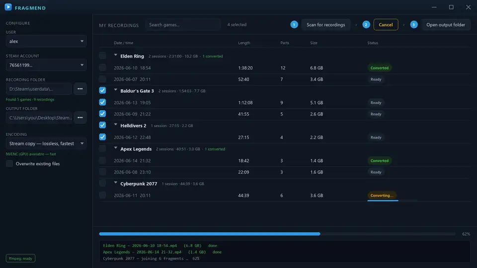 FragMend screenshot 3