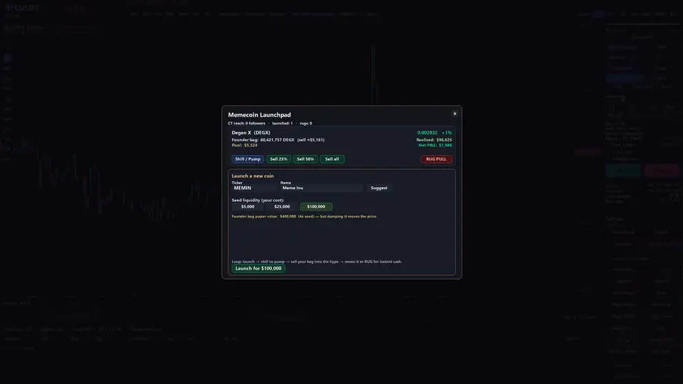 Bull&Bear Crypto Trading Simulator screenshot 4