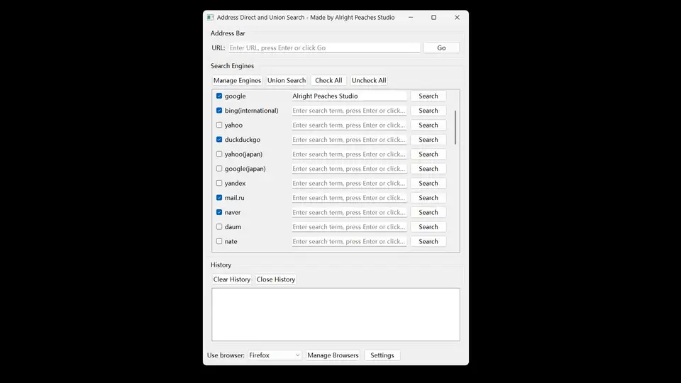 Address Direct and Union Search screenshot 2