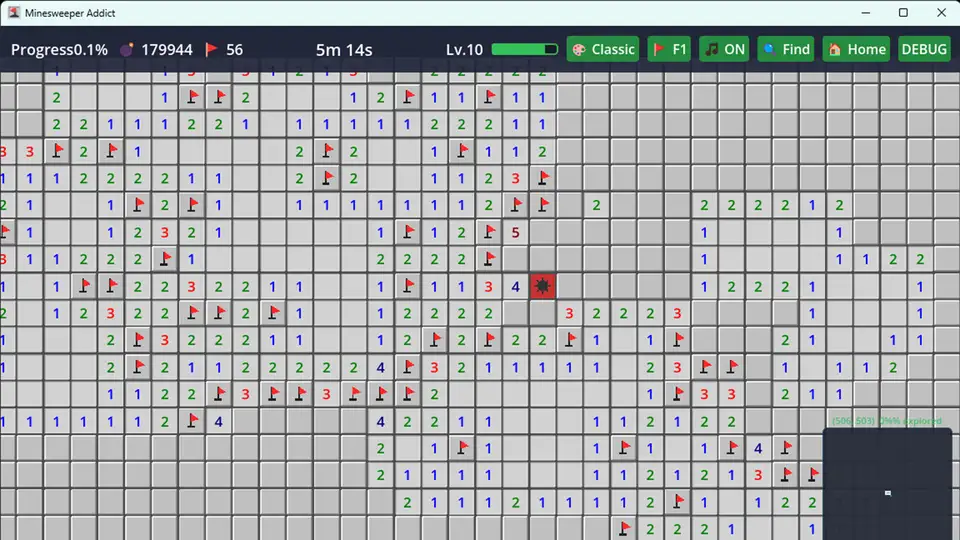 Infinite Minesweeper Simulator screenshot 2