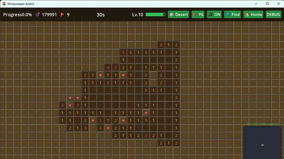 Infinite Minesweeper Simulator screenshot 3