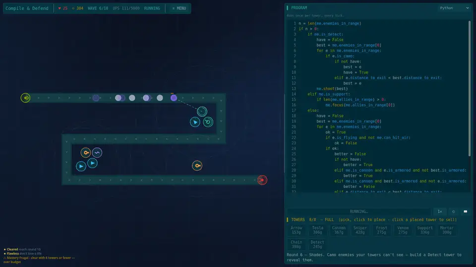 Compile & Defend screenshot 1