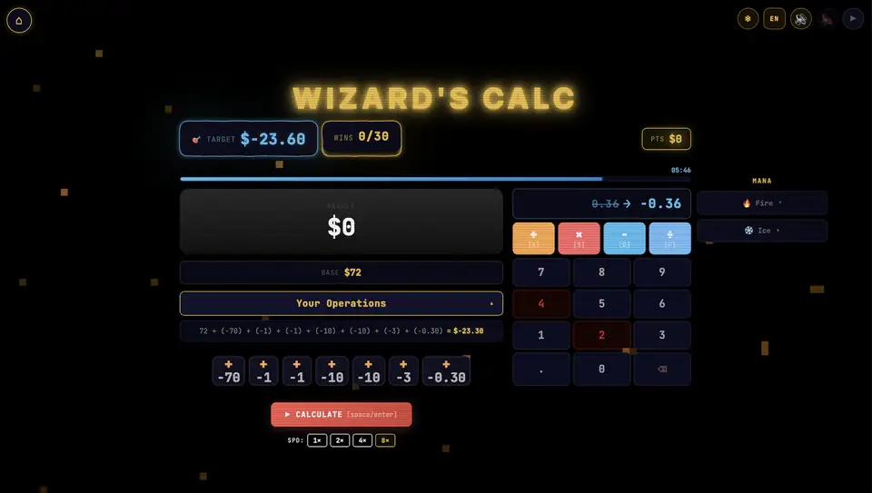 Wizard's Calc screenshot 3