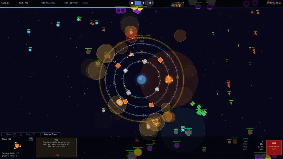 Orbital Tower Defence screenshot 1