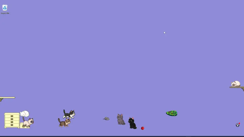 Desktop Pet: Idle Cats Cozy Chaotic Companions for your screen screenshot 3
