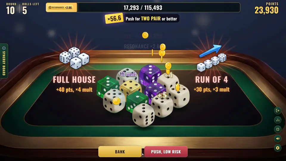 Dice & Dare : A Push-Your-Luck Casino-Style Dice Roguelike screenshot 1