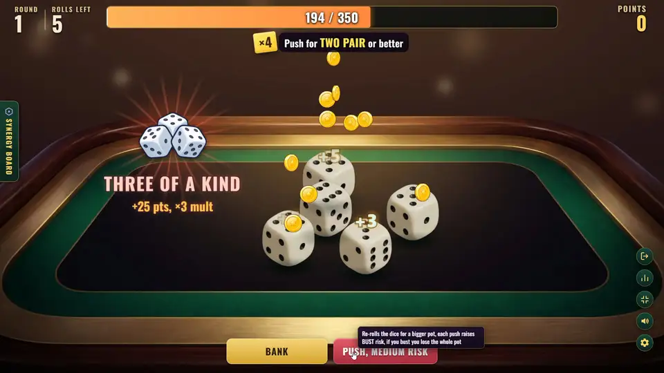 Dice & Dare : A Push-Your-Luck Casino-Style Dice Roguelike screenshot 4