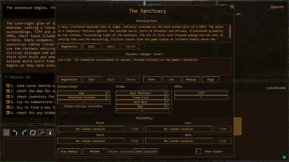 Exo's CYOA screenshot 3