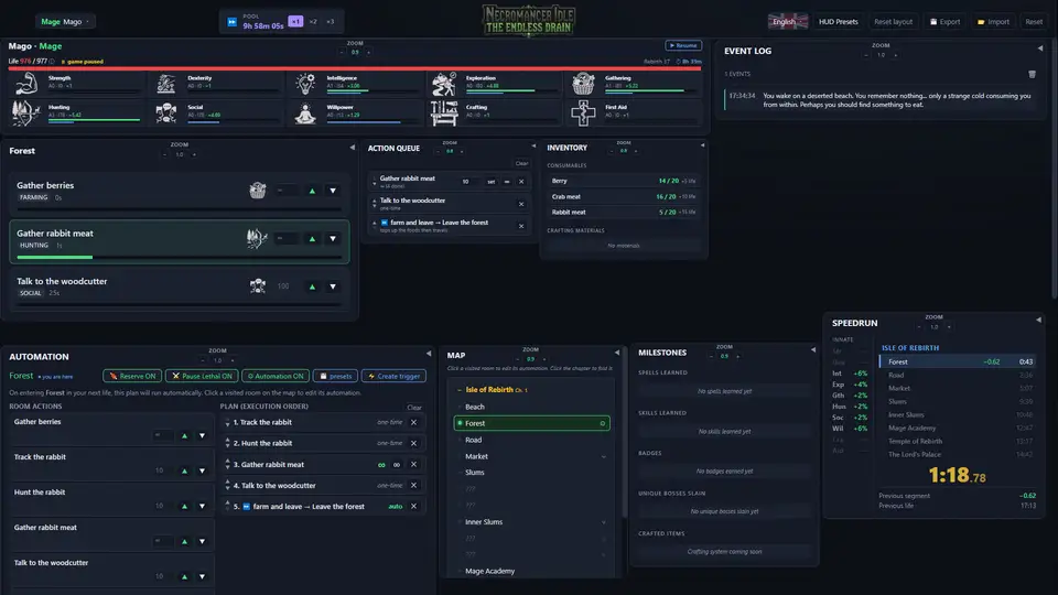 Necromancer Idle: The Endless Drain screenshot 1