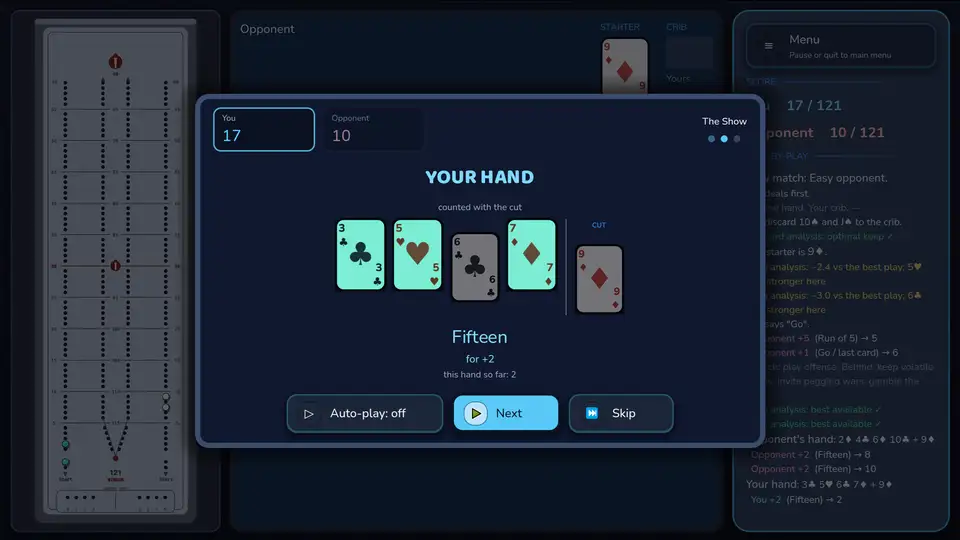 Just Cribbage screenshot 2