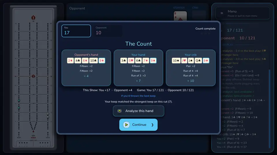 Just Cribbage screenshot 3