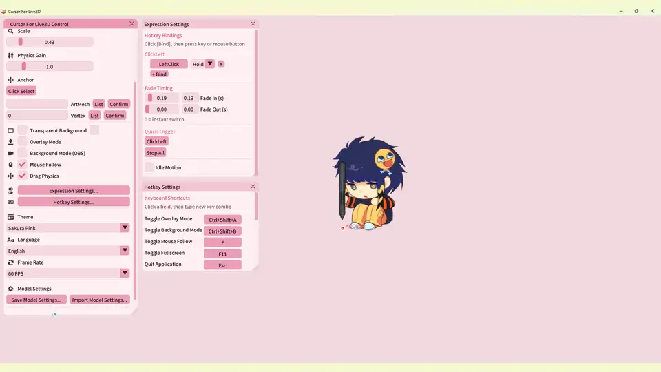 Cursor for Live2D screenshot 5