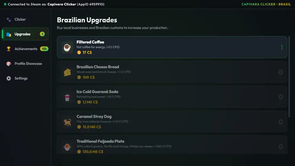 Capivara Clicker screenshot 2