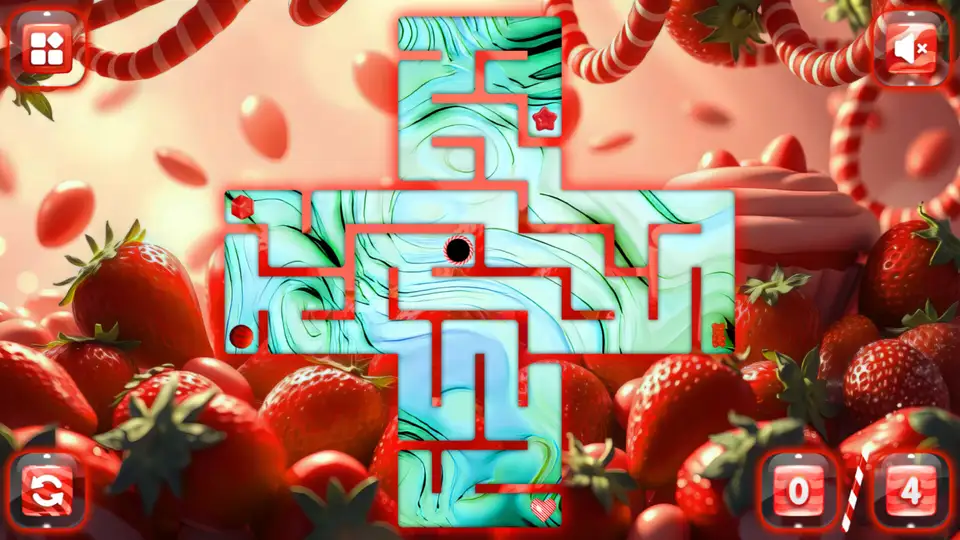 Sweetie Candy Maze: Crimson Strawberry screenshot 1
