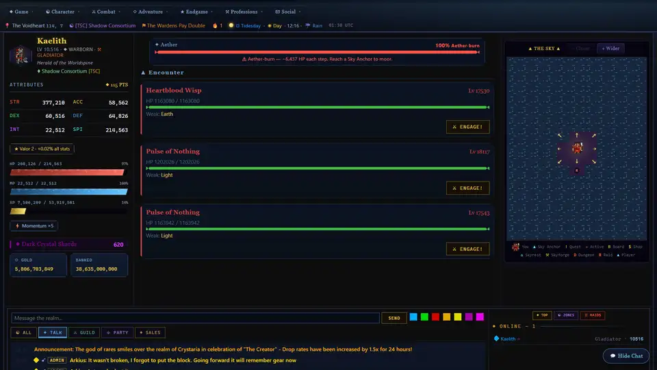 Crystaria Online screenshot 1