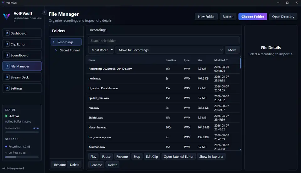 VoIPVault screenshot 1