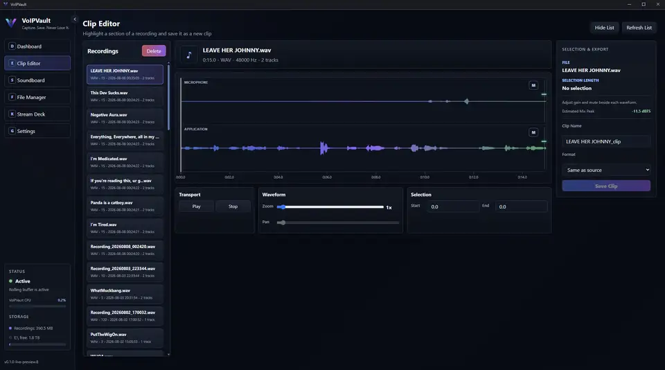 VoIPVault screenshot 3
