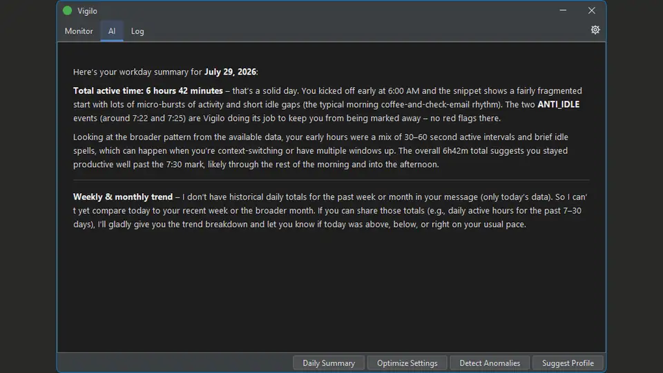 Vigilo screenshot 2