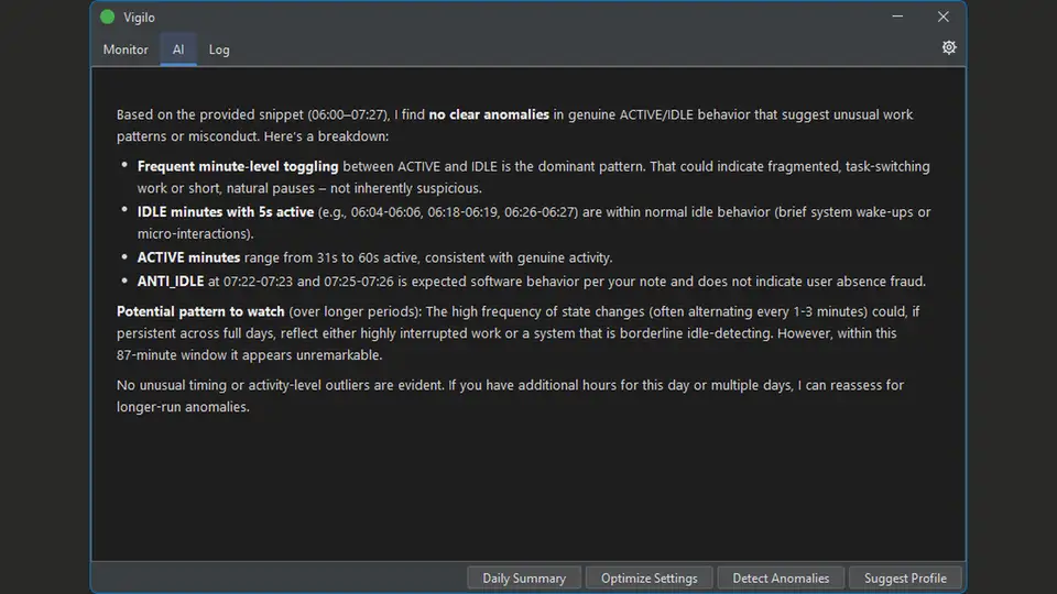 Vigilo screenshot 4