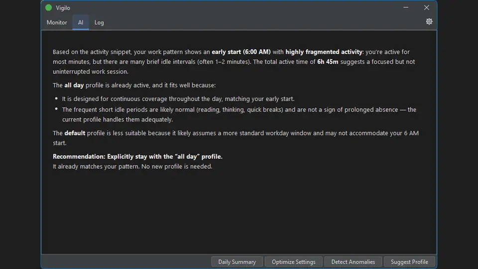 Vigilo screenshot 5