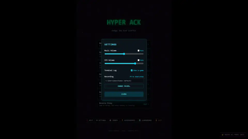 Hyper ACK screenshot 2